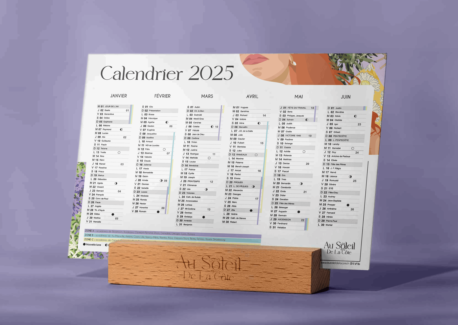 Calendrier 2025 - Aux couleurs de la Provence