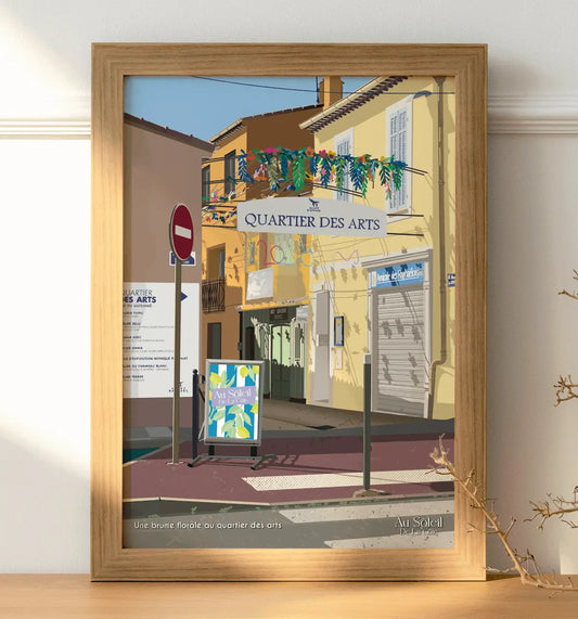 Affiche - Une brume florale au quartier des arts