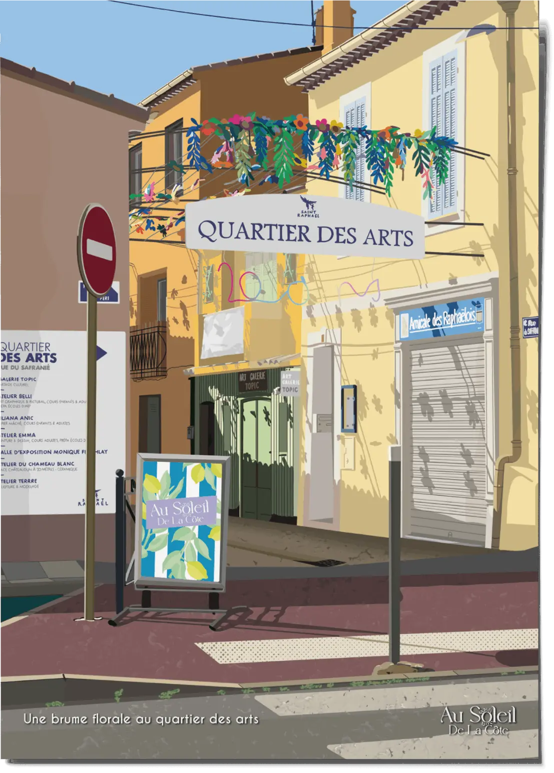 Carte Postale - Une brume florale au quartier des arts