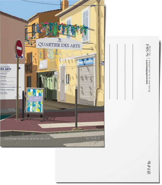 Carte Postale - Une brume florale au quartier des arts