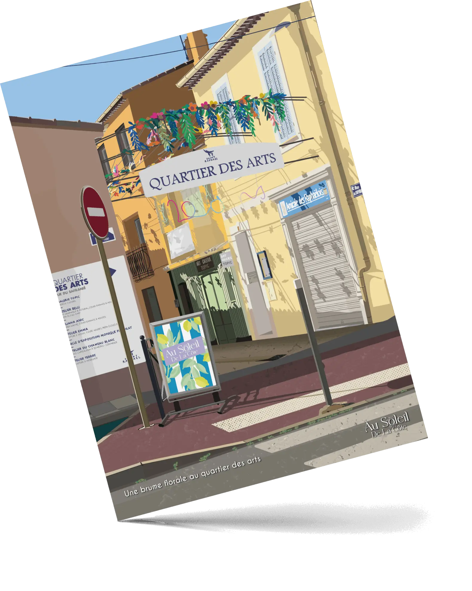 Carte Postale - Une brume florale au quartier des arts