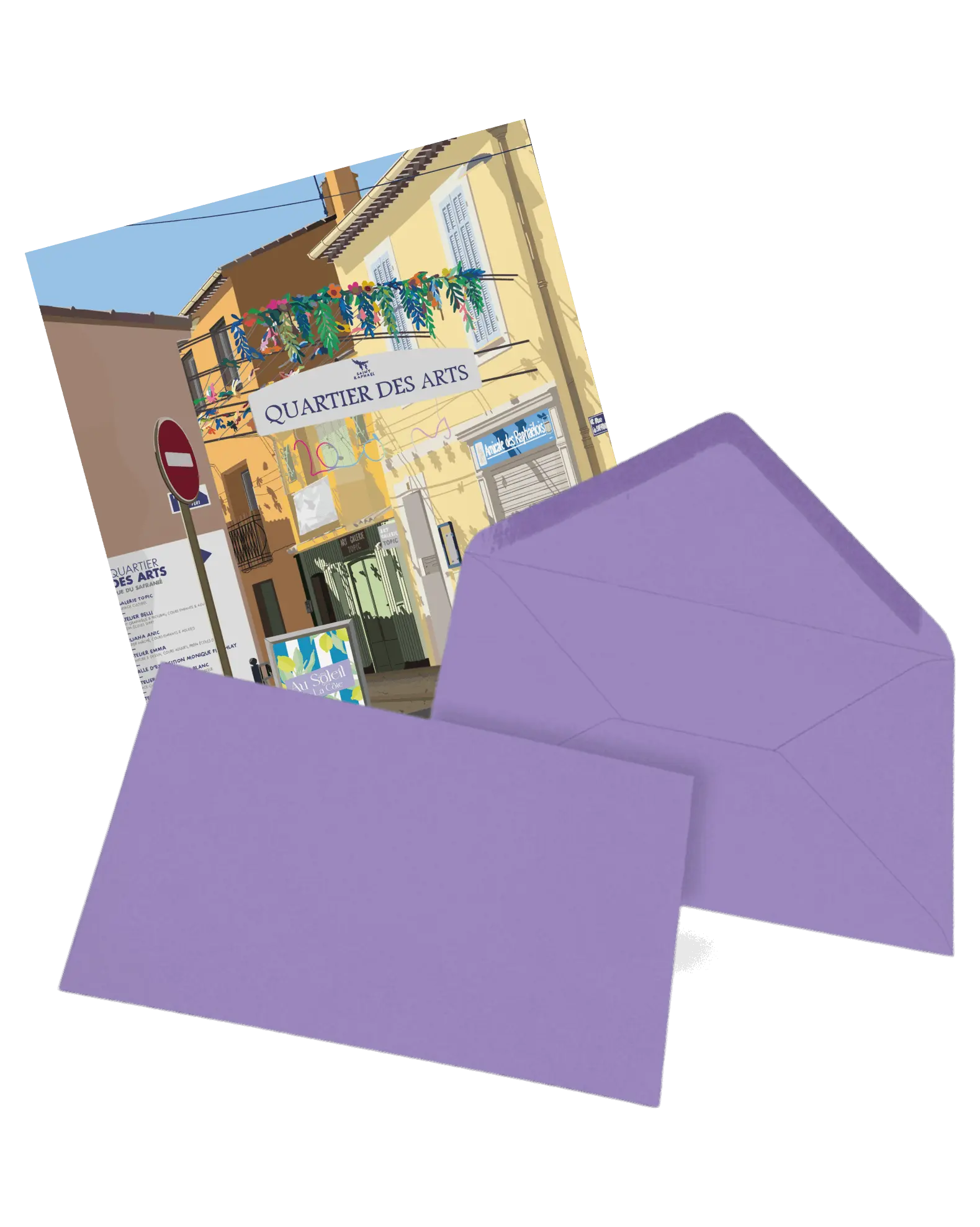 Carte Postale - Une brume florale au quartier des arts
