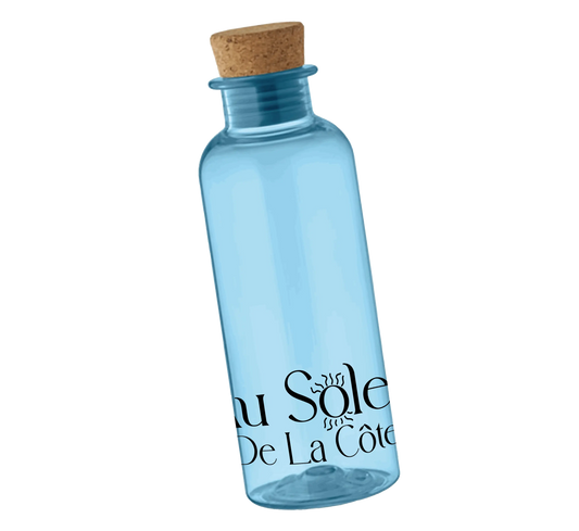 Bouteille en verre avec bouchon en liège