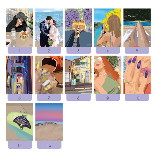 Coffret 3 cartes postales – Au choix